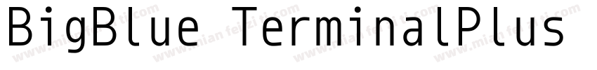 BigBlue TerminalPlus Nerd Font Comp字体转换